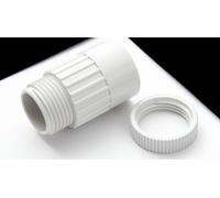 Mk White Male 20mm Adaptor