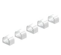 Mk White Round 16mm 10mm Cable Clip Pack Of 5