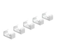 Mk White Round 20mm Cable Clip Pack Of 5