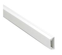 Mk White Square Mini Trunking (H) 16mm X (W) 25mm