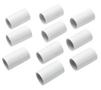 Mk White (W)20mm Trunking Coupler, Pack Of 10