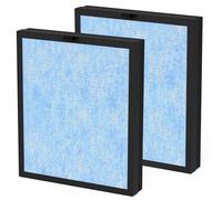 MK07 HEPA Filter Compatible with AROEVE MK07 Air Puri fiers,2 Packs 4-in-1 H13 Ture HEPA Replacement Filter For MK07,Standard Version,Blue