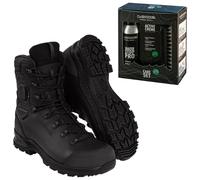 MK2 GTX Combat Boot Black + Care Set Lowa for footwear cleaning - set