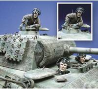 MK35 Fog Models 1/35 Scale WW2 German SS Tank Crew x3 Busts Ardennes 1944-45