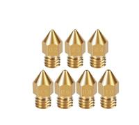 MK8 Brass Nozzle 0.2 0.3 0.4 0.5 1.75mm Filament | 0.6 0.8 1.0mm, threaded extruder nozzle, M6, for 3D printer, 1 3 5 10 pcs(4 pcs,0.5mm)