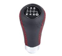 Mk8 Gear Knob,Universal Car Vehicle 6 Speed Gear Knob Pu Shifter Stick With 3 Hoses Suitable for Most Gears Enthusiasts (Red)