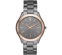 Michael Kors Slim Runway Men's Quartz Watch with Grey Dial and Grey Stainless Steel Bracelet MK8576