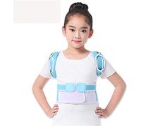MKAK Adjustable Back Support Brace for Kids,Spine and Back Support Belt for Kyphosis, Chest Slouching and Humpback, Improving Posture(Blue,S)