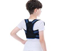MKAK Back Pain Invisible Chest Posture Corrector Scoliosis Back Brace Spine Belt Shoulder Posture Correction Belt Easy to Use(Blue,S)
