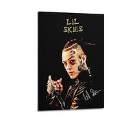 MKALDXCC Lil Skies Music Rap Poster Poster Decorative Painting Canvas Wall Posters And Art Picture Print Modern Family Bedroom Decor Posters 16x24inch(40x60cm)