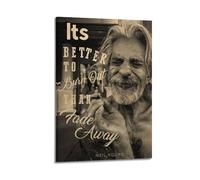 MKALDXCC Neil Young - Hey Hey, My My Poster Poster Decorative Painting Canvas Wall Posters And Art Picture Print Modern Family Bedroom Decor Posters 16x24inch(40x60cm)