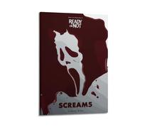 MKALDXCC Scream 5 Poster Poster Decorative Painting Canvas Wall Posters And Art Picture Print Modern Family Bedroom Decor Posters 24x36inch(60x90cm)