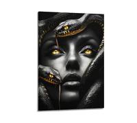 MKALDXCC Woman And Snake Art Poster Poster Decorative Painting Canvas Wall Posters And Art Picture Print Modern Family Bedroom Decor Posters 16x24inch(40x60cm)