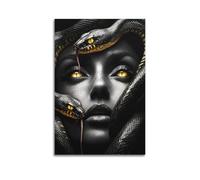 MKALDXCC Woman And Snake Art Poster Poster Decorative Painting Canvas Wall Posters And Art Picture Print Modern Family Bedroom Decor Posters 20x30inch(50x75cm)