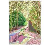 MKAN Classic Movie Jigsaw Puzzle 1000 Piece, David Hockney Trees Wooden Puzzles, Adult Children Educational Toy Puzzle 50X75CM