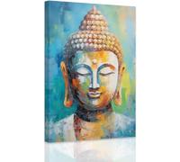 MKANLKX 5D Diamond Painting for Adults, Blue Zen Spiritual Picture Buddhist Full Round Crystal Diamond Art Kits, for Home Wall Decor 40X50Cm