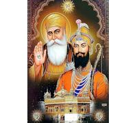 MKANLKX 5D Round Diamond Painting, Sikh Gurus Picture, For Kits For Adults Handmade Decor A 40X50Cm