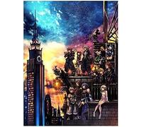 MKANLKX Diy 5D Diamond Painting Kingdom Hearts Anime, By Number Kit Full Drill Rhinestone Canvas Embroidery Arts Craft Wall Decor 40X50Cm