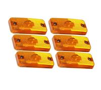 MKAREPART 6x Side Marker Light Lamp Amber with Bulb Holder and Screw Ducato, Relay, Boxer, Daily 6303.A1 1356794080 71749250 (6)
