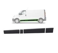 MKAREPART Left Side Door Moulding Trim Protective Panel Set for Long Body Vivaro Trafic MK2 Primaster 2001-2014
