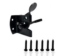 MKB Black Garden Gate Latch for Wooden Gates Black Door Latch Lock Galvanized Self Locking Gate Latch Weather Protection Auto Door Latches & Door Latch