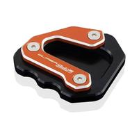 MKBHD Fit For KTM 1290 Super Duke R SDR Foot Side Stand Pad Plate Kickstand Support Extension 2014 2015 2016 2017 Motorcycle Accessories(With logo Orange)