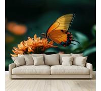 MKBKLI Custom 3D Photo Wallpaper Butterfly Habitat Mural Photo Large Poster Living Room Bedroom Tv Background Wall Home Decoration 300(W) X210cm(H)-6 Stripes