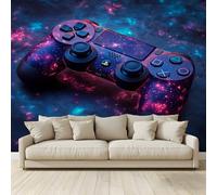 MKBKLI Mural Wallpaper Large Video Game Controller Photo Backdrop Non-Woven Poster Picture Art Print for Living Room Bedroom TV Theme Hotel Warm Décor Papel 300 (W) x 210 (H) cm