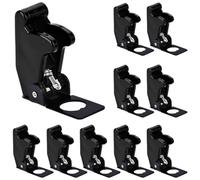 MKBKLLJY 10Pcs 12mm/0.47inch Mounting Hole Black Safety Flip Covers Dustproof Waterproof Plastic Cap Aircraft Guard Cover for Toggle Bat-Handle Switch,Heavy Duty Toggle Rocker Switch