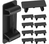 MKBKLLJY 10PCS Toggle Rocker Switch Panel Cover Dustproof Empty Slot Cover Blank Snap-in Hole Plug Bracket Filler Rectangular Standard Marine for Automotive, Car, Truck, Boat