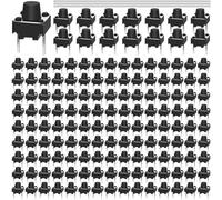 MKBKLLJY 150PCS 2 Pin Momentary Tactile Tact Push Button Switch 6 x 6 x 6mm Mini Micro Tact Switch ON/OFF Assortment Kit with Solder Wire for Panel PCB Breadboard Circuit Board Camera