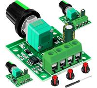 MKBKLLJY 3PCS Low Voltage Motor Speed Controller DC PWM 1.8V 3V 5V 6V 12V 2A 1803BK 1803B Adjustable Driver Switch with Speed Control Knob, Screwdriver, for DC Motor, Fan, Fish Tank Oxygen Pump