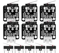 MKBKLLJY 6PCS End Stop Limit Switch 3D Printer Part Micro Mechanical Switch 3 Pin N/ON/C Control Replacement Accessories for CNC RepRap RAMPS 1.4 Board CR-10 10S S4 S5 Ender 3 Pro Ender 3 V2 Series