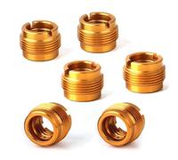 Mkcavne 6 Pieces Female Threaded Nut Screw Adapters Microphone Clip Holder Nut Adapters for Mic Micphone Stand
