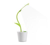 MKDMiD Flexible USB Touch Desk Lamp, Flexible Neck LED Desk Lamp 3 Level of Brightness Sapling Pot with Plant Pencil Holder for Office Study Reading (Dark Green)