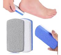 MKEAWWU Pumice Stone for Double Action Feet - Pack of 2 - Eliminates Hard Calluses and Calluses from Feet Hands, Makes Soft Silky