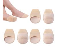 mkemka 3 Pairs Toe Topper Socks Invisible High Heel Toe Cushion Socks half Women's Half Liner Non-Slip Socks No Show Liner Toe Covers Socks for Women