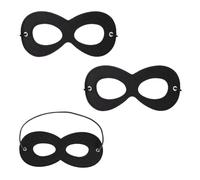 mkemka 3 Pcs Eye Mask Masquerade Eyemask Black Superhero Eye Mask Halloween Carnival Accessories Costume Carnival for Fancy Dress and Cosplay Party Decor