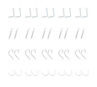 mkemka 40Pcs Clear Nose Stud Clear Nose Piercing Invisible Bone Studs Retainers Flexible Small Plastic Nose Ring Body Piercing Jewelry for Women Men