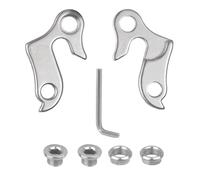 mkemka Aluminium Alloy Derailleur Hanger MTB Derailleur Hanger Mech with Hexagon Socket and Mounting Screws Adapter Aluminium Bracket Derailleur Hanger for Bicycles, Mountain Bike Road Derailleur
