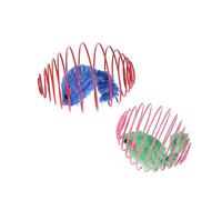 MKEMQXBEP Catnip Toy 1/2/3Pcs Cat Toy Balls Funny Stretchable Kitten Springs Toys Interactive Caged Rats Rolling Cat Balls Random Color Cat Accessories Pet(2pc Random color)
