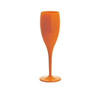 MKEMQXBEP Glass Cups 1Pcs 175ML Champagne Flutes Glasses Plastic Wine Glasses Dishwasher-safe White Orange Acrylic Champagne Glass Beer Whiskey Party Cups(Orange)
