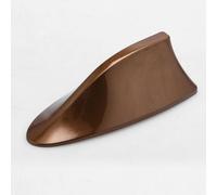 MKENSOLA Car Shark Fin for MG GS 2017-2023,Antenna Radio Signal Aerial FM/AM with Adhesive Roof Decor Replacement Base Part,A-Brown