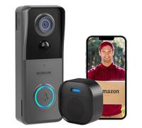 MKEOLGE Doorbell Camera Wireless with Included Ring Chime, Smart Video Doorbell for Home Security, AI Human Detection, Two Way Audio, 2K HD, Cloud Storage, Night Vision, Battery Powered, 2.4G WiFi.