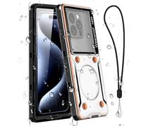 MKERED Waterproof Phone Case Underwater Phone Pouch 15m Case with Lanyard for Swimming Snorkeling Raining Dustproof for iPhone 15 14 13 pro max Samsung S24 S23 S22 Ultra A55 A35 A25 A15 A54 A34 Black