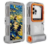 MKERED Waterproof Phone Case Underwater Phone Pouch 15m Case with Lanyard for Swimming Snorkeling Raining Dustproof only for Volume Button on the Left for iPhone 16e 16 pro 16 pro max 15 pro max