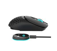 MKETech Electronics Nightwalker (MKE 824) Wireless Heavyweight Gaming Mouse with Honeycomb Shell, RGB Lighting, and Magnetic Charging Dock, Black
