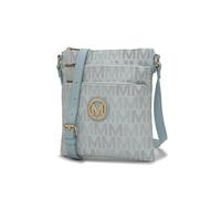 MKF Collection Crossbody Bag for Women, Vegan Leather Handbag Crossover Bag Purse Shoulder Bag by Mia K, Lemuel Light Blue, S
