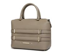MKF Collection Satchel Bag For Women, Vegan Leather Top Handle Handbag Purse by Mia K, Leila Khaki, L
