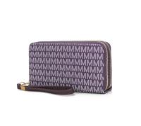 MKF Collection Wristlet Wallet for Women, Small Vegan Leather Credit Card Holder & Zipper Coin Pocket Wallet Purse By Mia K, Noemy Purple, S, Casual